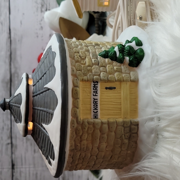 CHRISTMAS KURT S ADLER PORCELAIN LIGHTED PIG BARN - Picture 6 of 16